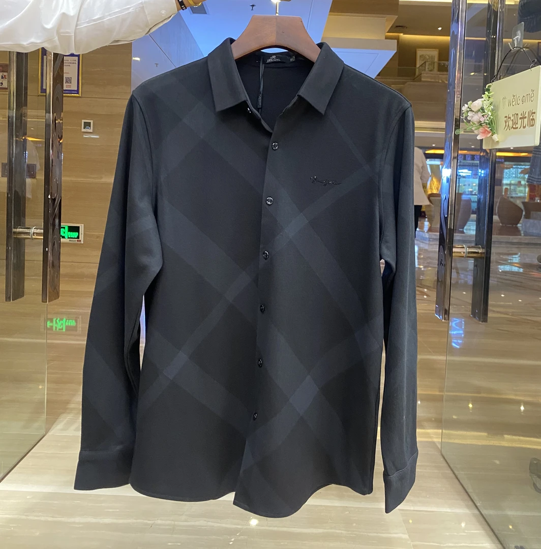 秋冬男士保暖衬衫薄绒时尚衬衣