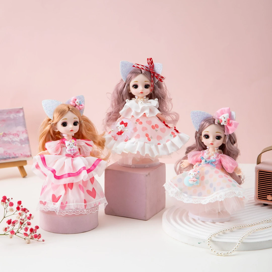 17CM洋娃娃公主女孩换装过家家女孩可爱颜值礼物玩具时尚