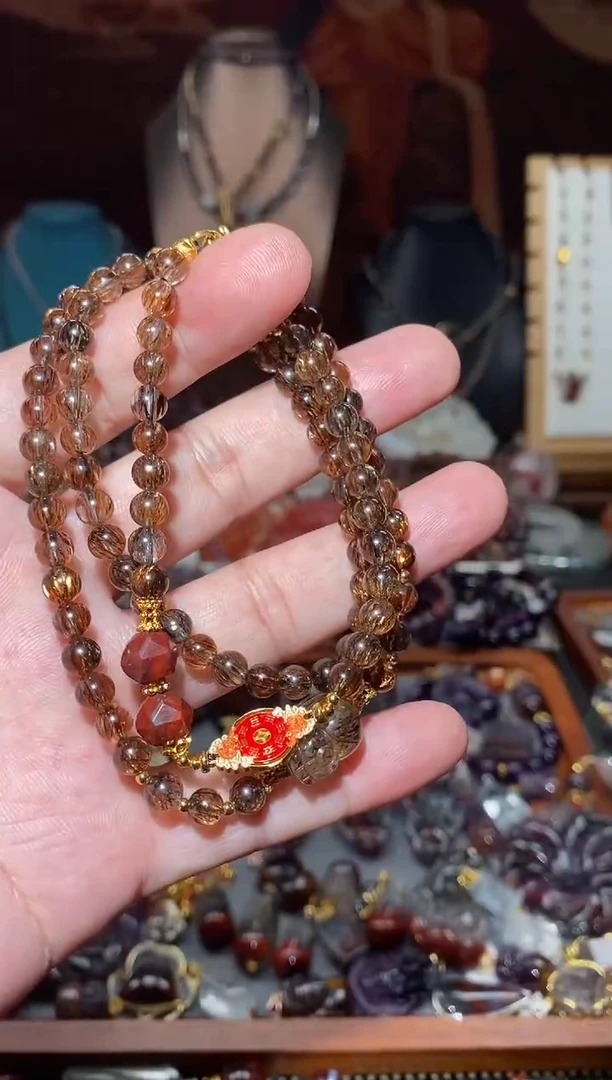 【闪购商品】水晶黑金超项链未镶嵌多样性发其一