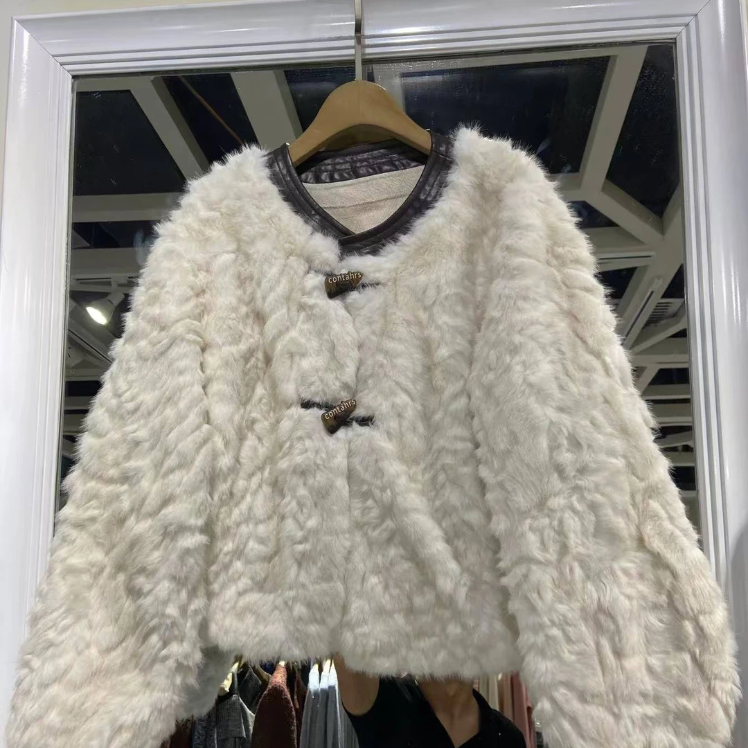 【苏棠专属推荐】欧货新款皮毛一体外套女款气质时尚秋冬毛毛衣