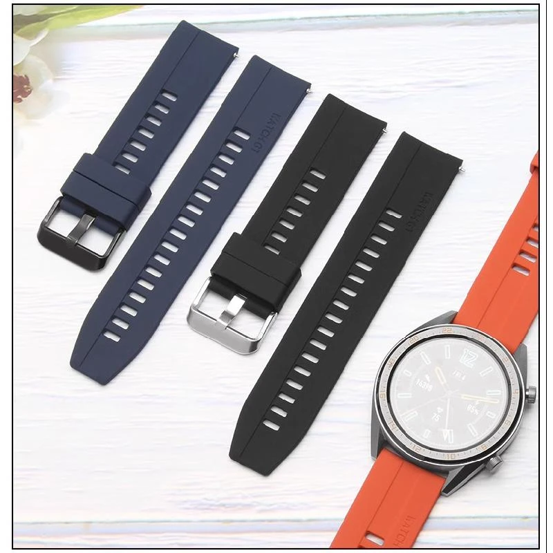 华为GT表带硅胶带原装款WATCH GT2手表带荣耀防水表链GT2PRO表带