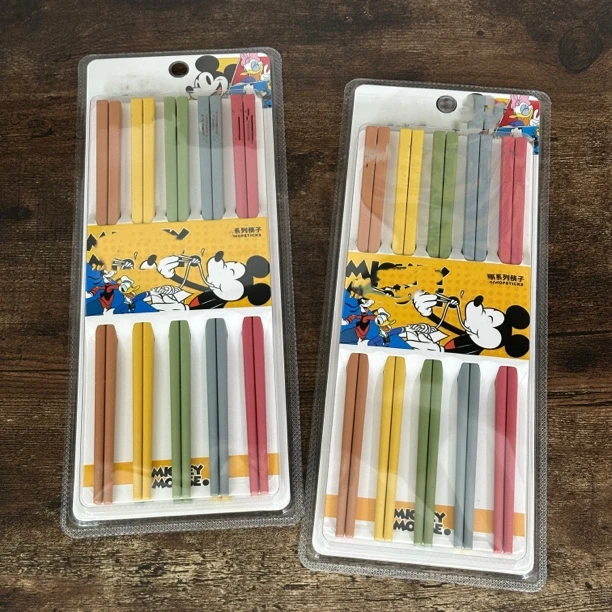 10双 彩色合金耐高温筷子