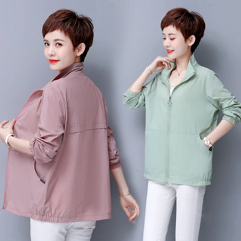 薄款防晒衣女2025夏季大码中年妈妈装宽松显瘦防紫外线防晒服外套