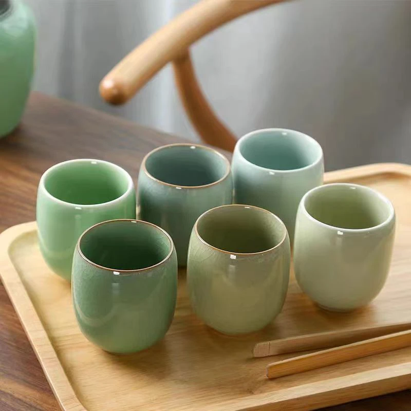 陶瓷小茶杯水杯青瓷