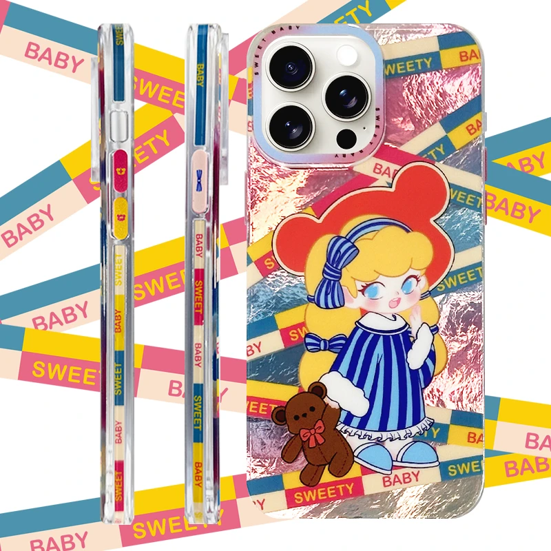 【萌米SWEETY】原创可爱个性卡通全包防摔ins适用于苹果系列手机壳