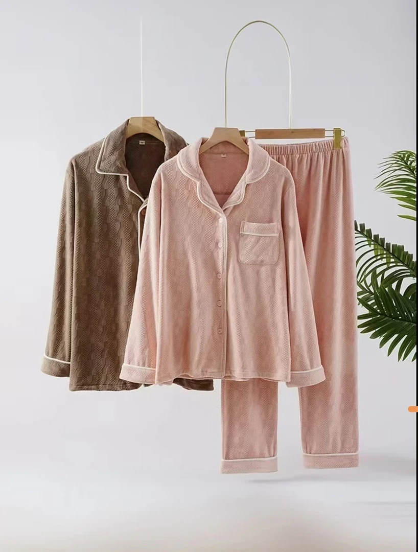 79秋冬绒编号备注主播留言编号即可家居服套装