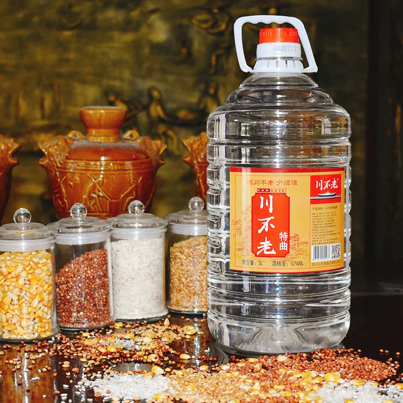 川不老四川宜宾特曲52度5L浓香型白酒桶装粮食酒窖藏老酒52度5L