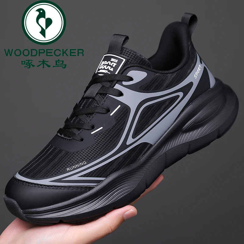 啄木鸟正品男鞋运动休闲鞋软底轻便男士运动鞋跑步鞋大码运动鞋子
