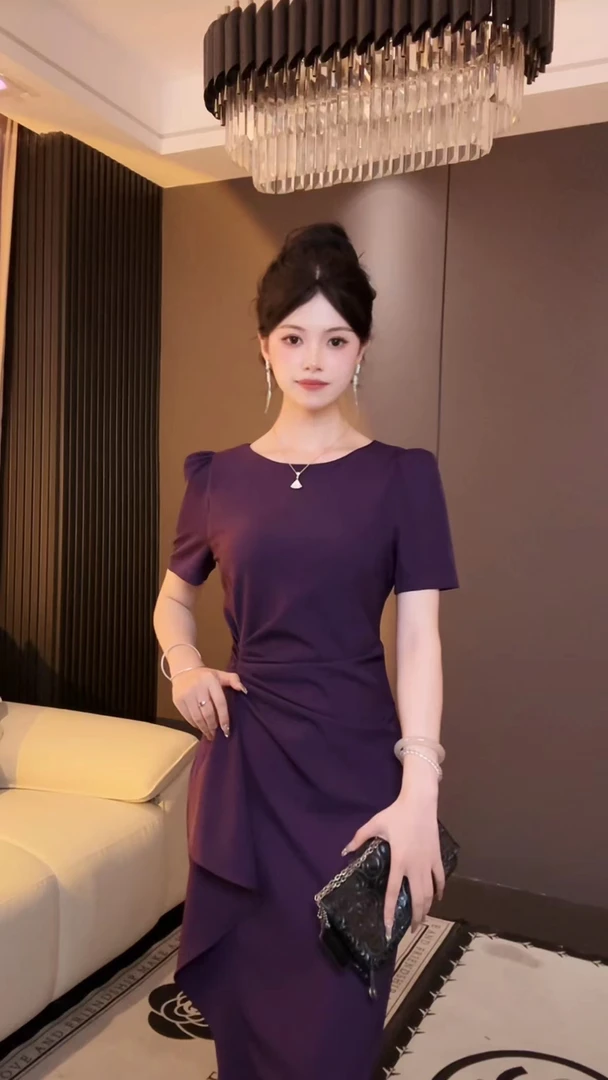 【月月严选】气质轻奢法式感显瘦女装连衣裙#0411-2