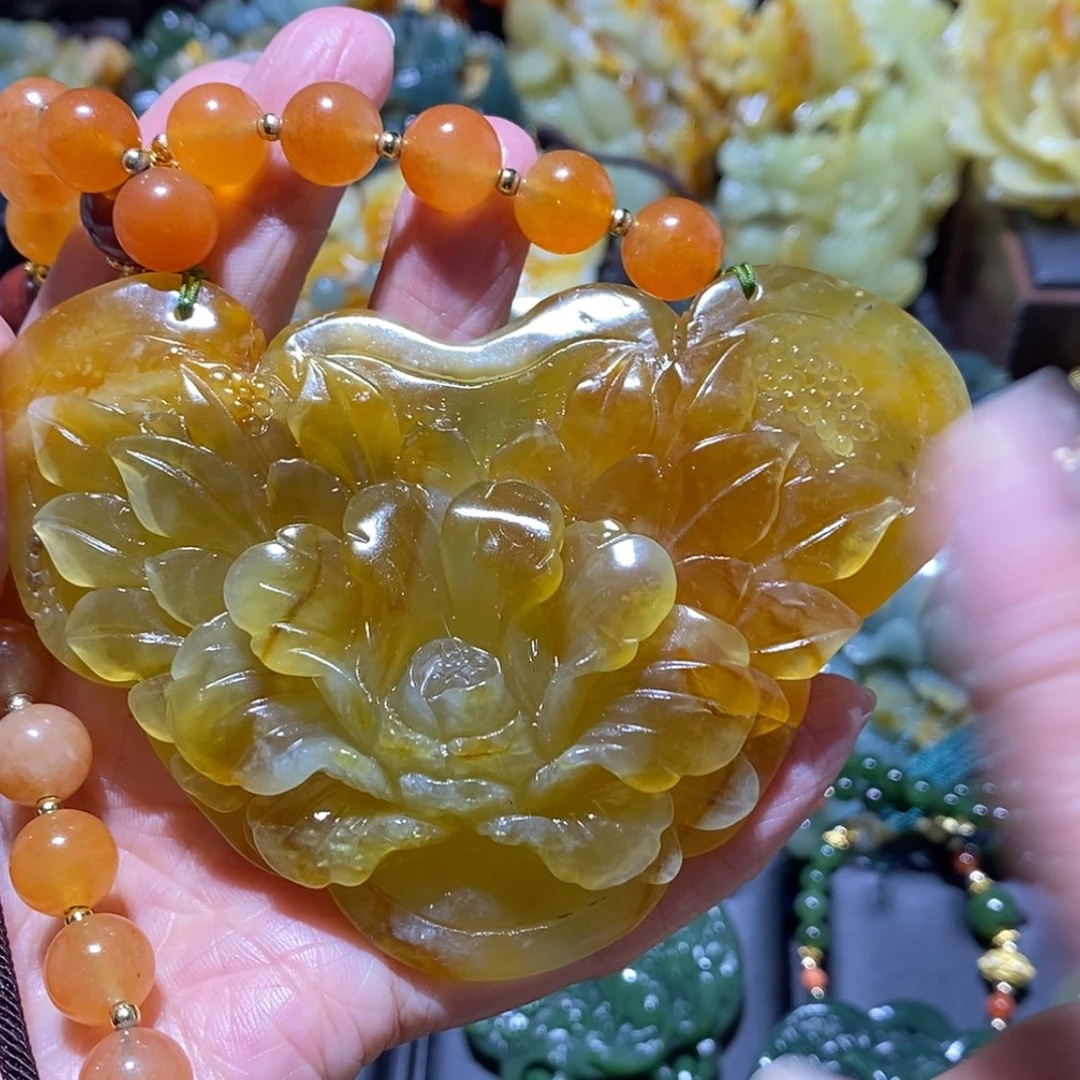 【闪购商品】蛇纹石玉颈饰合金