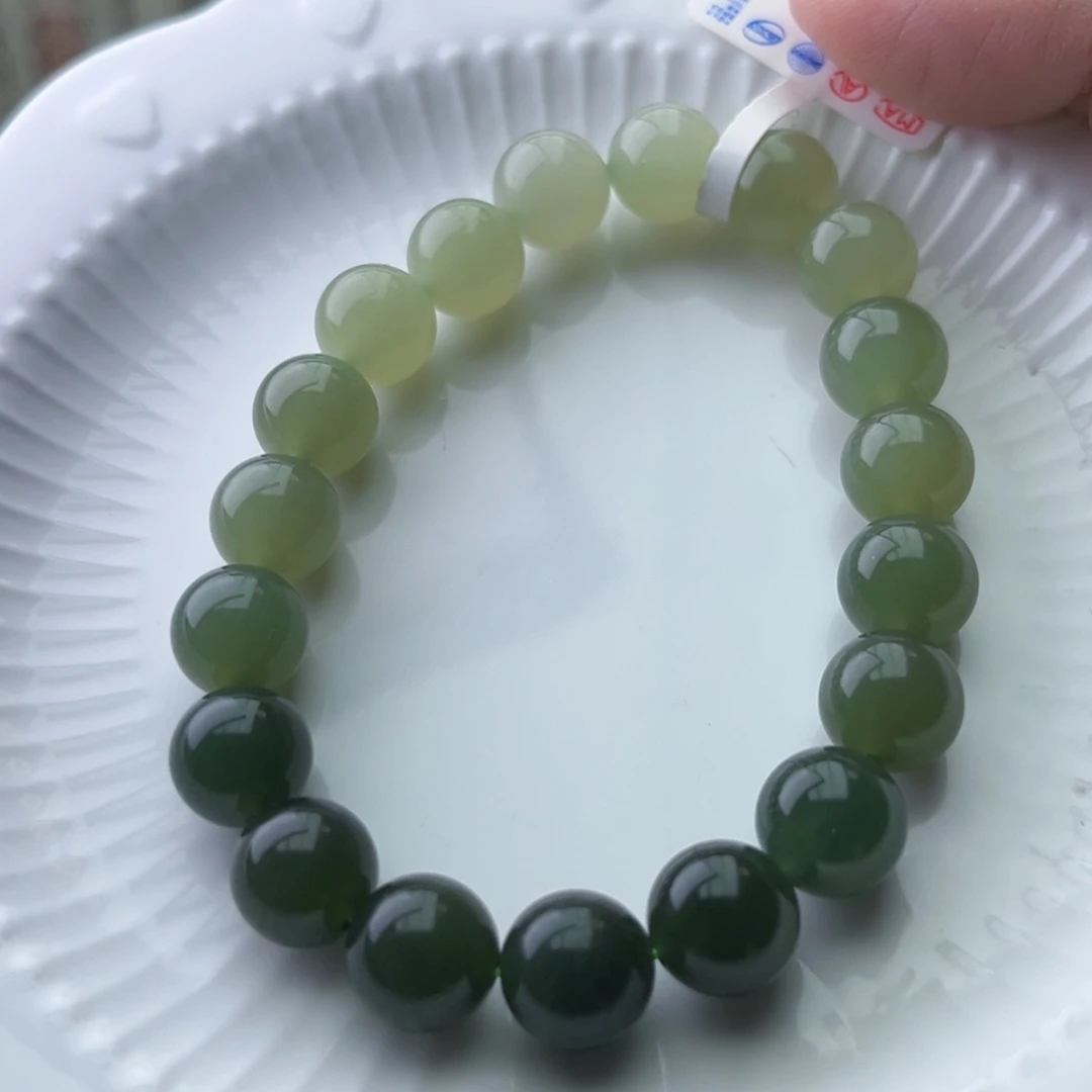 【闪购商品】和田玉手链未镶嵌莎渐变晴水卡10