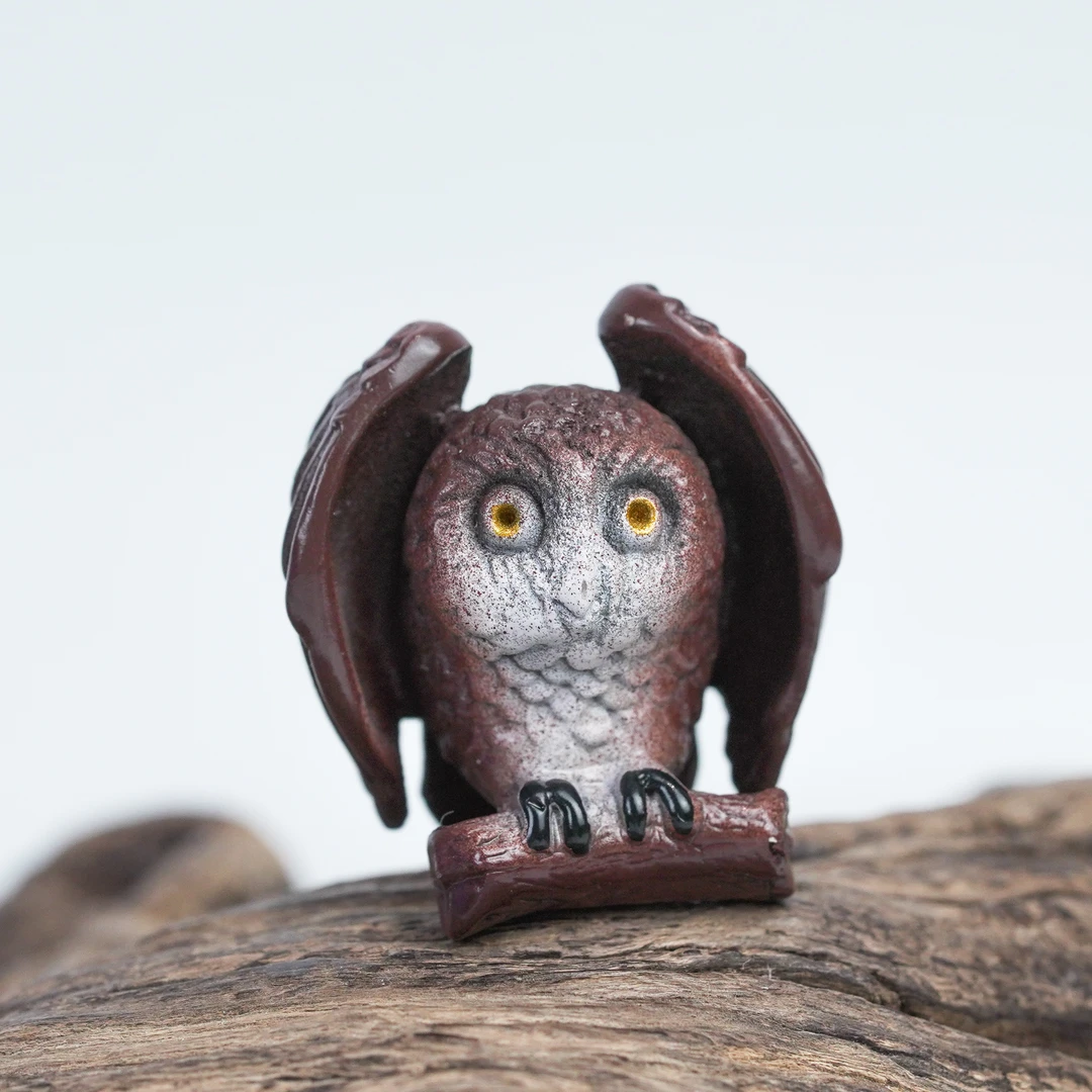 显若 吊坠925银 动物系列之《猫头鹰》吊坠 显若原创设计 雕刻手作