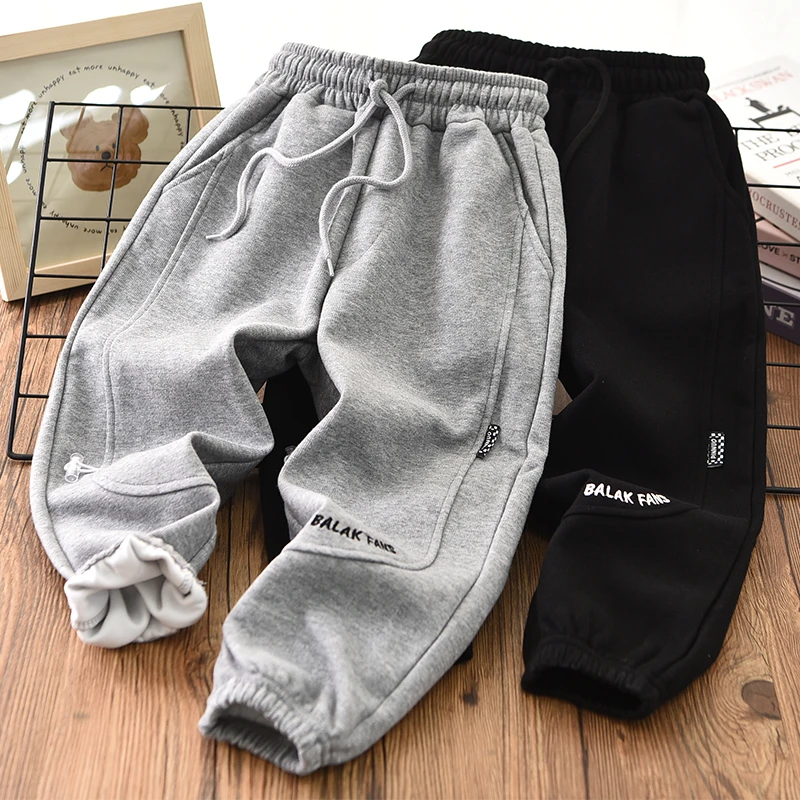 男童运动裤春秋2024新款儿童抽绳束脚裤中大童洋气休闲卫裤长裤子