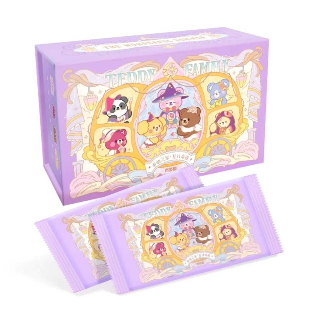 鱼鱼【叠叠/平拆】有多趣正版泰迪之家收藏卡第3弹夏日奇遇收藏卡牌