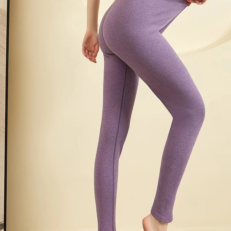 女士款加绒加厚驼绒裤男女同款