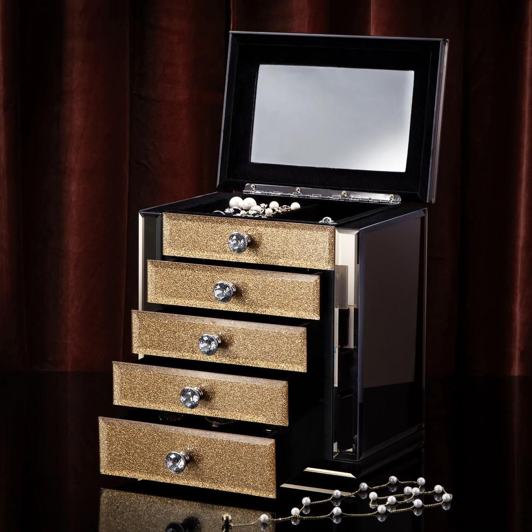 大容量首饰盒多层奢华高档精致手饰品珠宝结婚送礼首饰收纳盒摆件