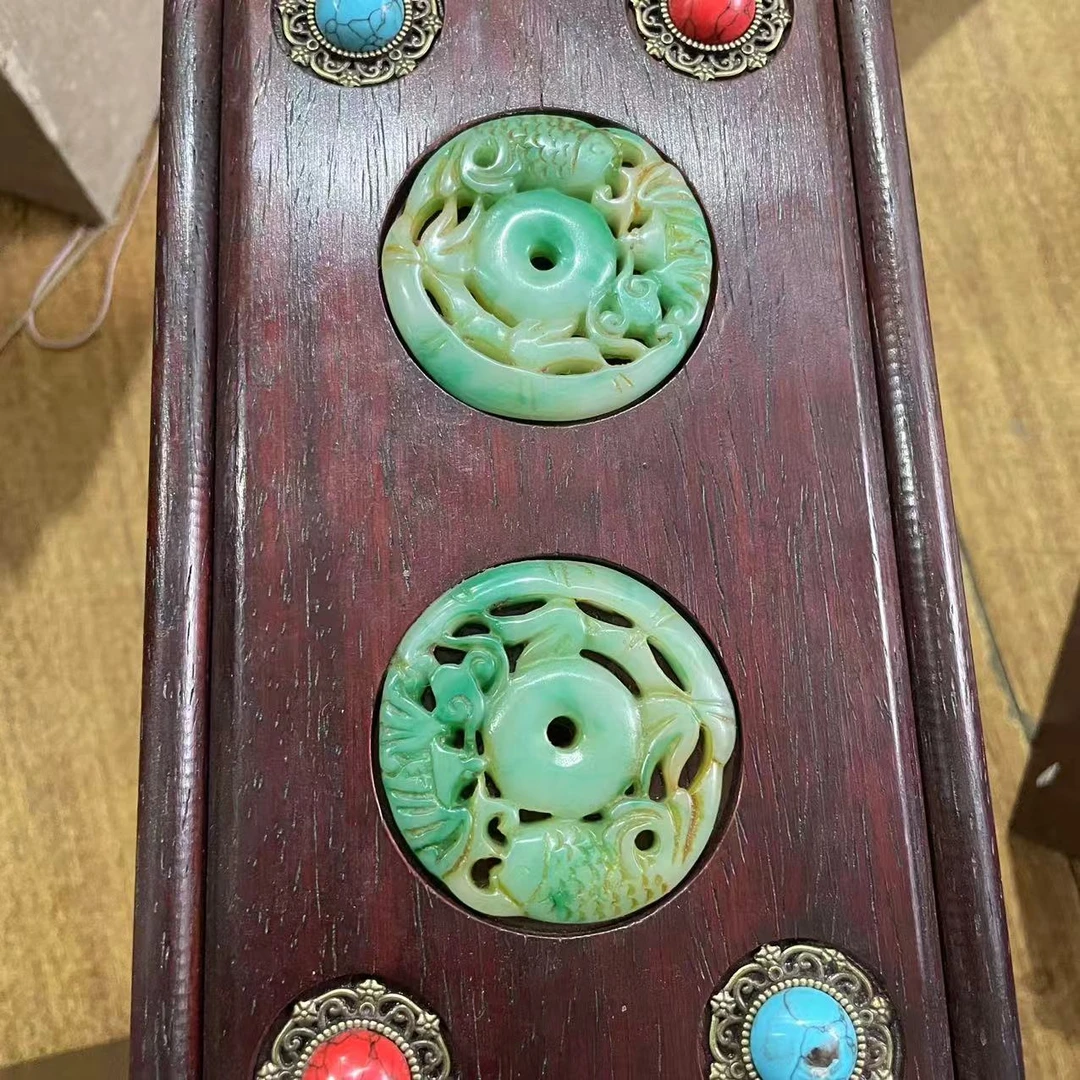 266----木盒 彩贝 （内有物） 家居摆件