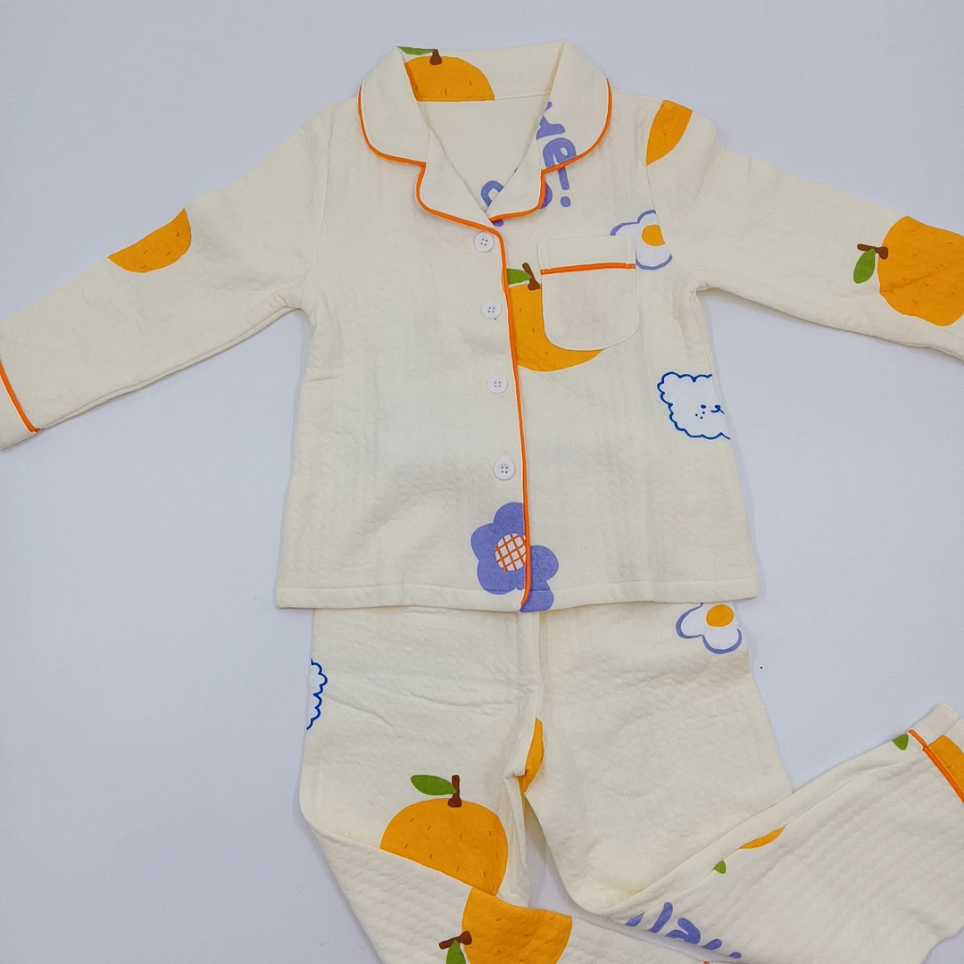 【纳多果直播专享】宝宝棉睡衣儿童家居服套装