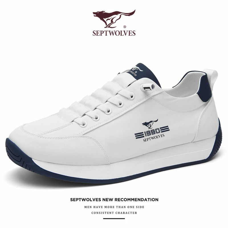 七匹狼四季薄款华夫鞋2025男士时尚潮流冰丝男鞋运动休闲阿甘鞋男