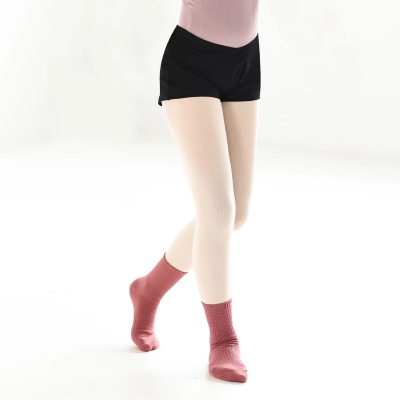 danzbaby舞蹈裤三分裤女童儿童黑色艺术体操芭蕾舞练功打底裤BS02