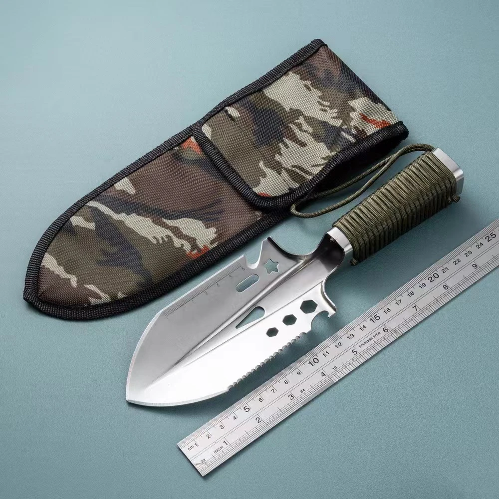 花园单手铲多功能挖土铲户外用具便携迷你铲工兵铲园林铲家用工具