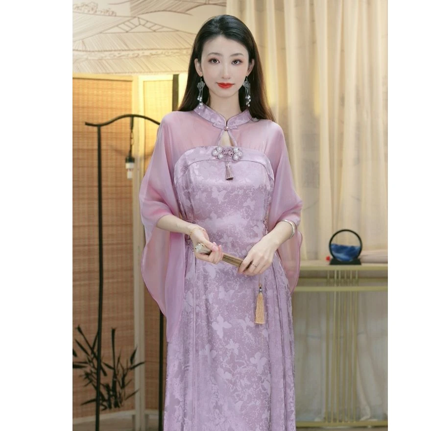 代佳莉2024年夏季轻奢时尚显瘦女装付过优雅气质连衣裙3748