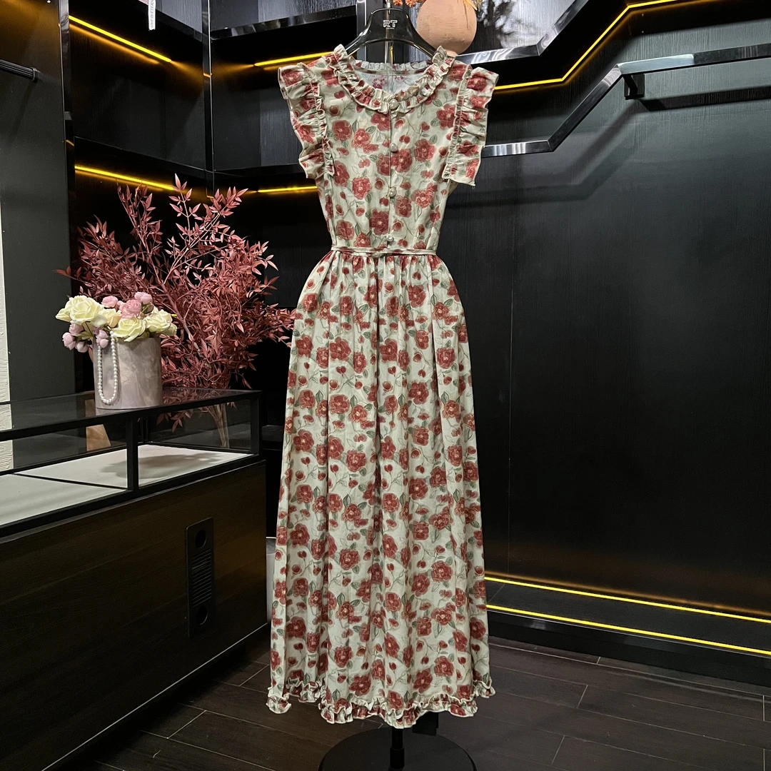 原创设计夏季碎花显瘦收腰法式连衣裙ZA1526210023