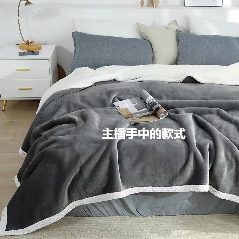 【以直播间展示为准】跟着主播节奏拍绒毛毯睡毯加厚3999
