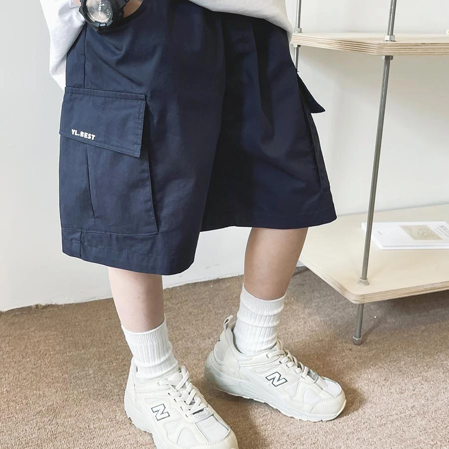 男童夏季裤子2023新款儿童五分短裤韩版时尚工装裤洋气薄款休闲裤