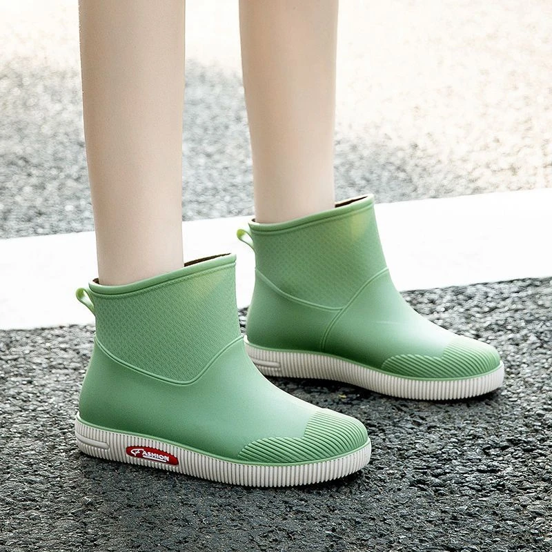 四季春秋雨鞋女时尚秋冬加绒女雨靴成人胶鞋厨房工作鞋洗车防水鞋