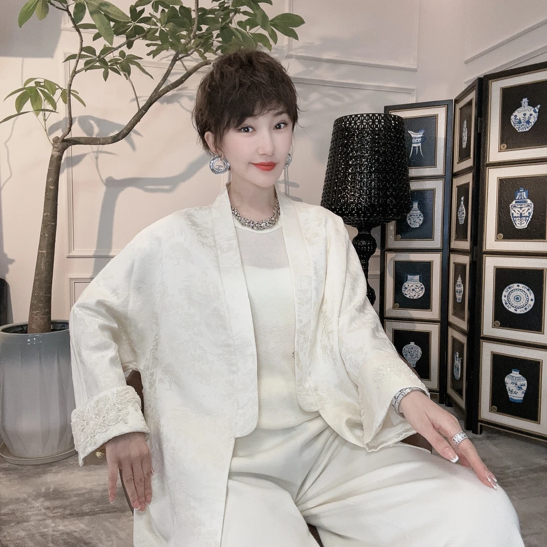 Betty Bairn【浮生若梦】高端定制新中式国风羊毛外套24B-BW6236