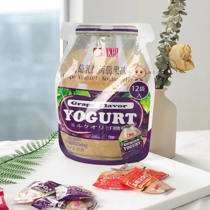 【六妈推荐】乳酸菌蒟蒻果冻 Q弹水果味 1袋192克 辽宁发货