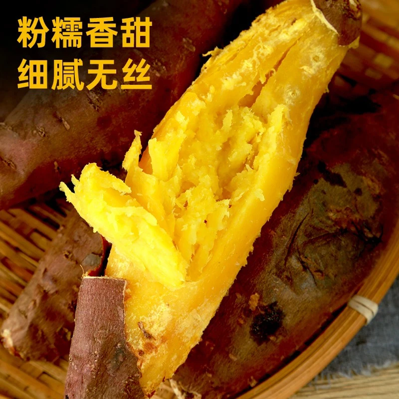 【六妈推荐】海南黄金榴莲蜜薯地瓜香甜甘面无丝 1袋1斤辽宁发货