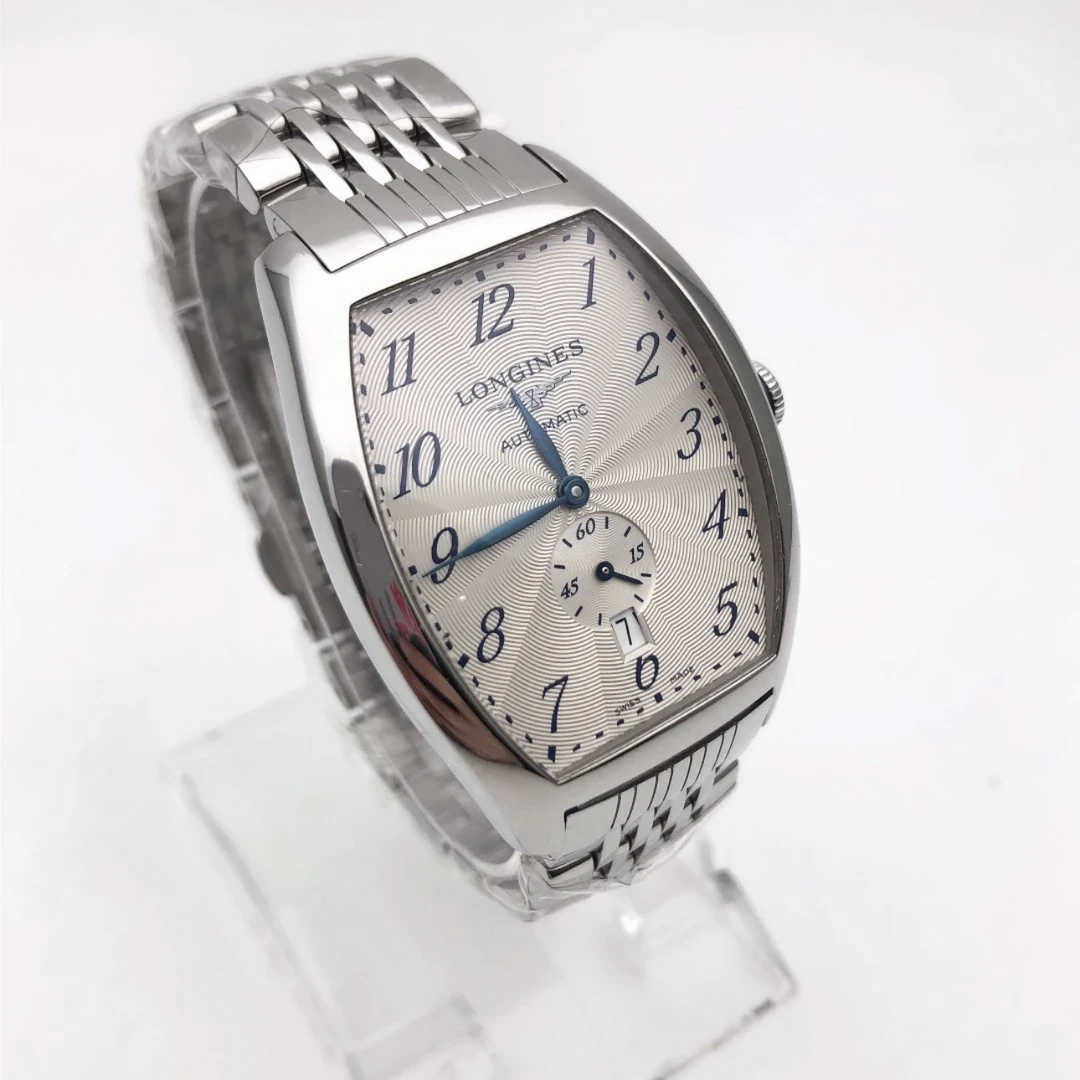 99新 Longines/浪琴 典藏系列/酒桶/精钢材质/机械机芯/男士腕表/