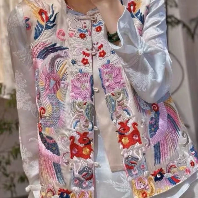 新中式国潮时尚双面中国风印花重工秋冬绣花编码【200】