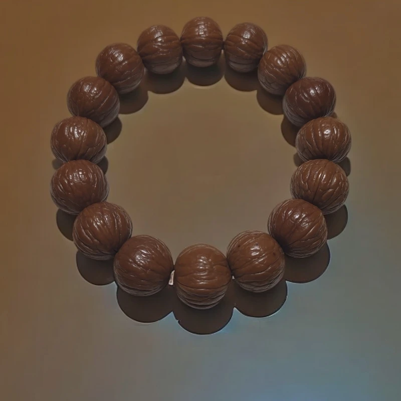 17+猴头聚宝盆原皮文玩手串男女同款