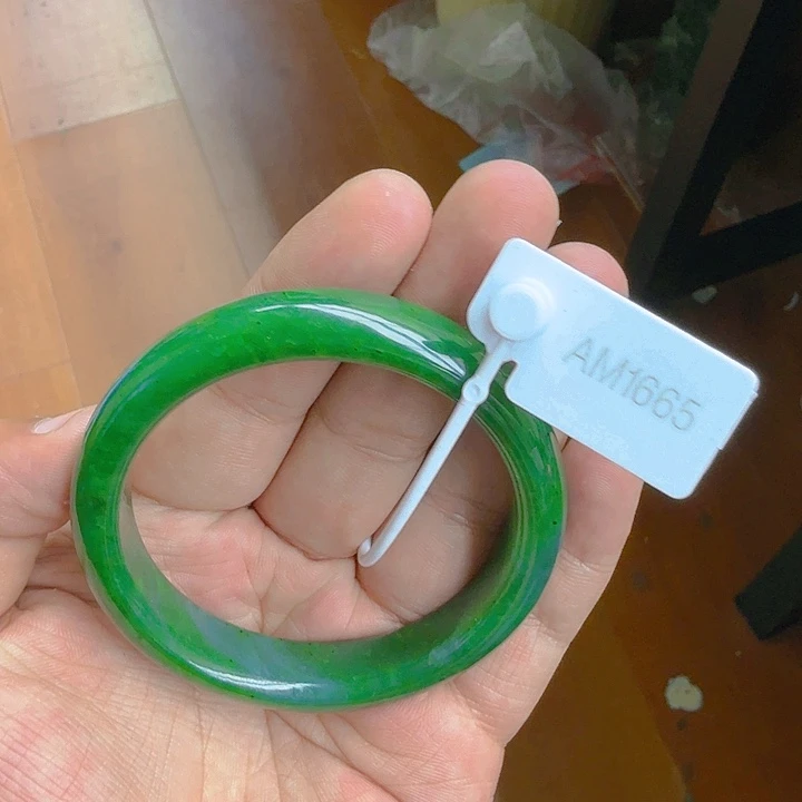 和田玉（碧玉）手镯未镶嵌60