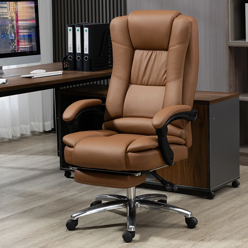 办公椅人体工学可躺电脑椅家用座电竞懒人沙发拼接真皮老板椅午休