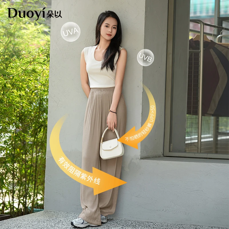 朵以2024夏季新款薄款阔腿裤39PX519058