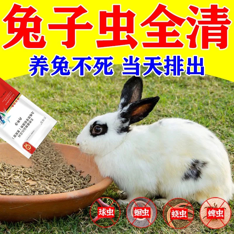 兔子体内外驱虫幼兔球虫去除螨虫跳蚤蛔虫兔兔常备预防驱虫