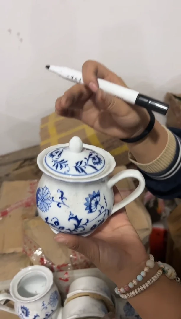 【闪购商品】摆件老瓷器老瓷罐梅森罐有瑕疵