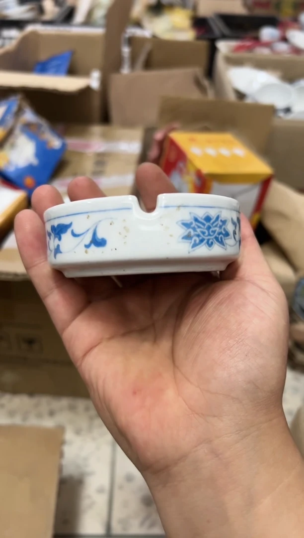 【闪购商品】摆件老瓷器老瓷139烟灰缸有瑕疵