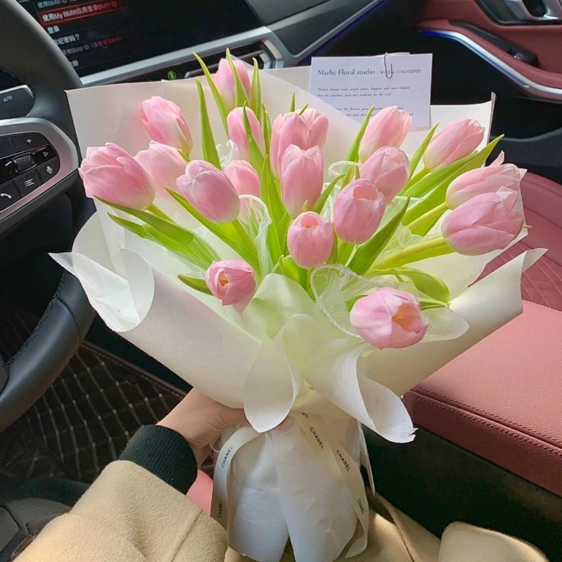 全国郁金香花束玫瑰生日送女友鲜花速递同城成都上海广州花店配送