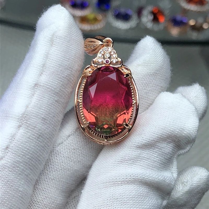 22164红绿西爪碧吊坠（送白色链子）开口可调节精选（配链子）