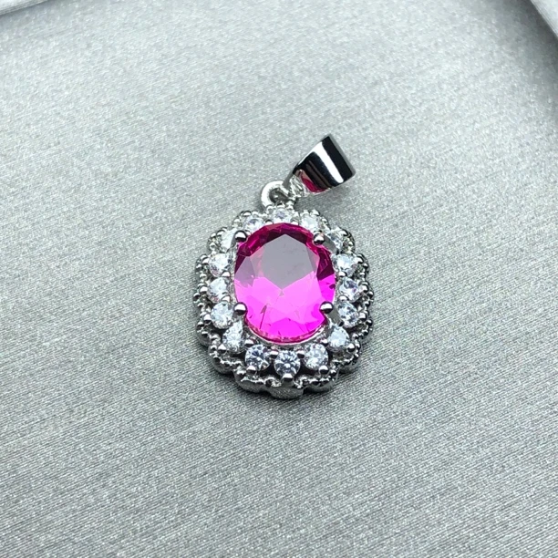 21484 粉色红宝戒指精致活口漂亮美丽精致开口可调节百搭女精选