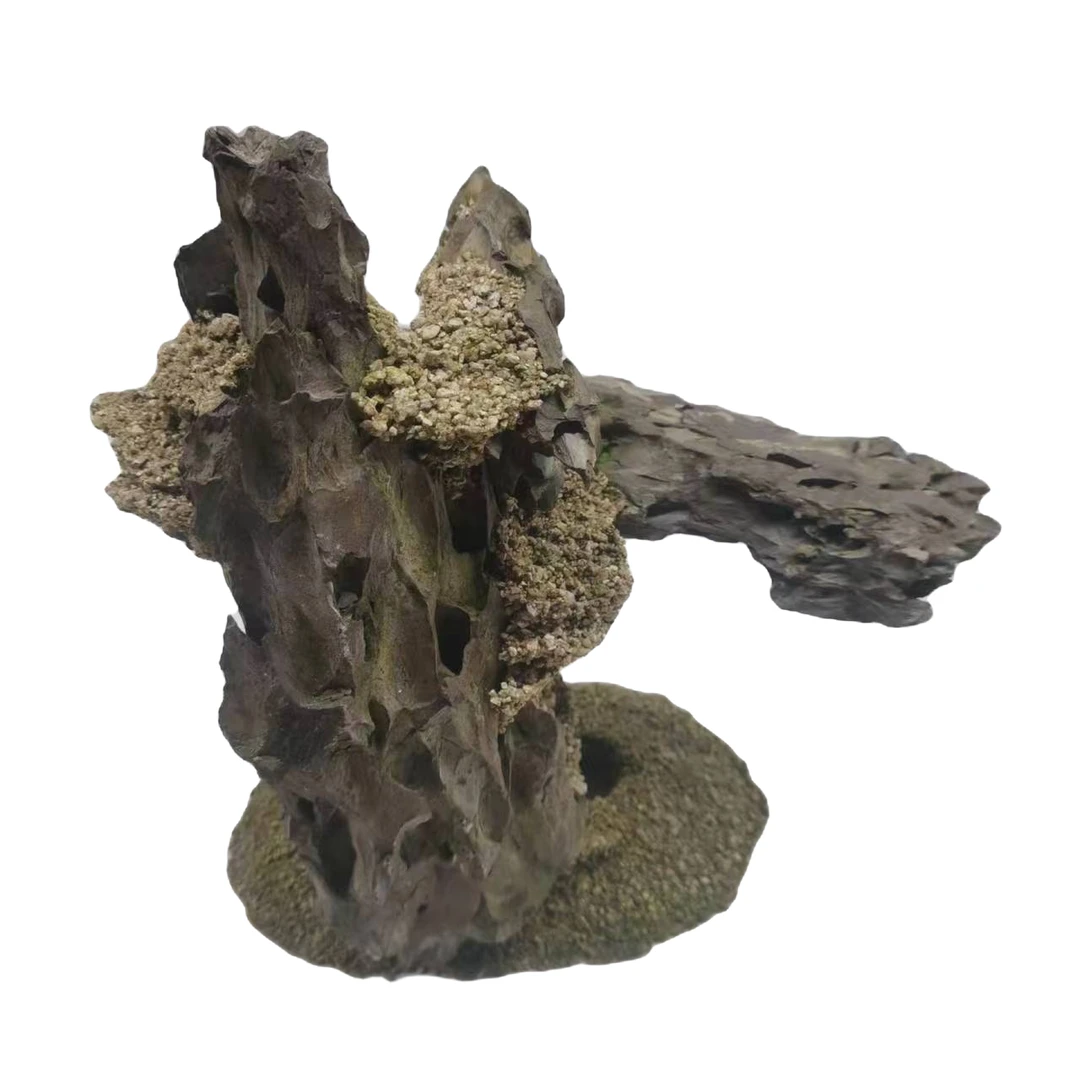 手工假山、河沙松皮石复合材料、透气、流水效果、小型、异型异形