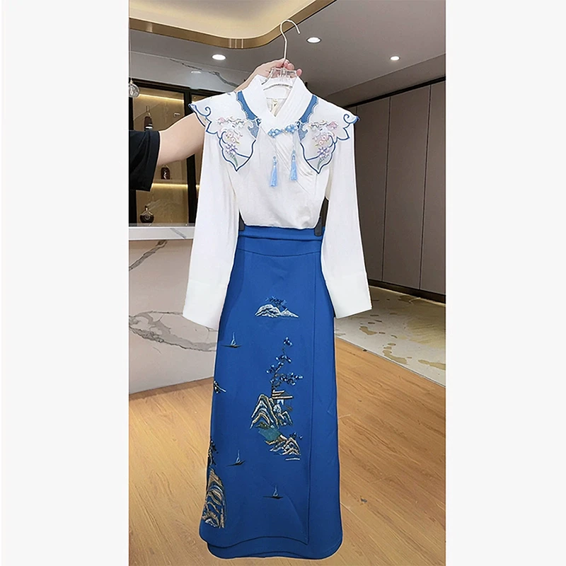 【芙娜妮轻奢】 国内设计师品牌秋冬新款百搭时尚名媛套装F2333664