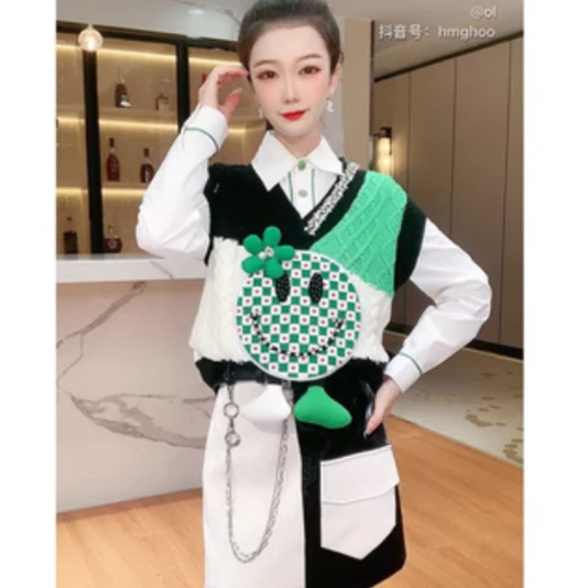 【芙娜妮轻奢】 秋季时尚品牌潮新款秋优雅设计感上衣F2231131E