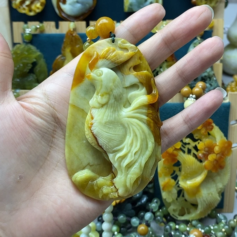 【闪购商品】蛇纹石玉挂件未镶嵌小*紫
