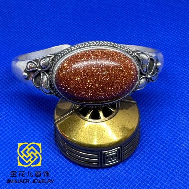 足银手镯 足银蒙古元素手镯时尚